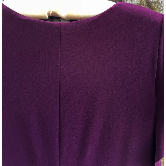 Ralph Lauren Maxi Formal Flutter Sleeve Dress Purple 6 - Picture 7 of 8
